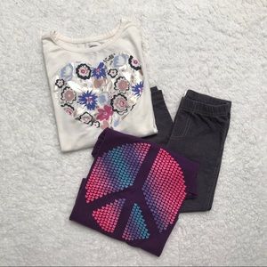 Bundle of shirts and leggings